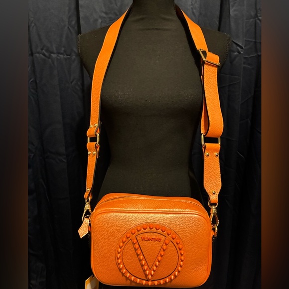Valentino Vibrant Orange Crossbody Bag - Picture 11 of 14